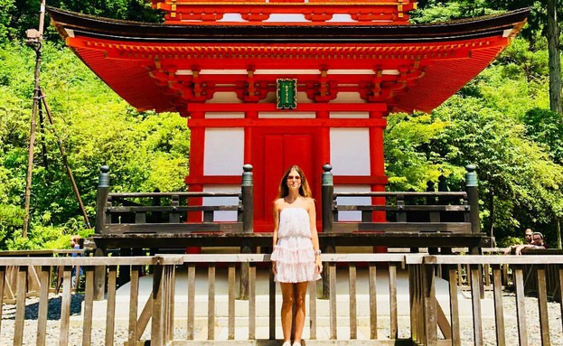 קורל וסרג'י בירח דבש בטוקיו, יוני 2018 (צילום: מתוך עמוד האינסטגרם של קורל סימנוביץ', מתוך instagram)