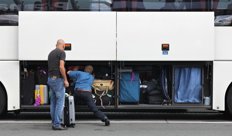 תא מטען של אוטובוס (אילוסטרציה: By Dafna A.meron, shutterstock)
