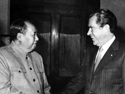 ההשוואה מתבקשת. ניקסון ומאו בסין (צילום: ויקיפדיה, חדשות)