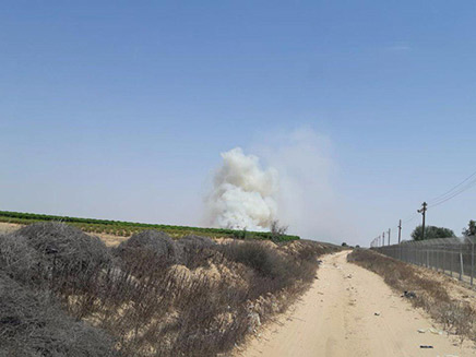 שריפה במושב דקל. היום שריפה במושב דקל. היום