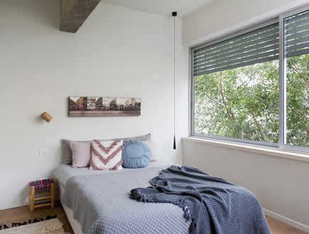 דירה בנורדאו, עיצוב מיכל גלברט דורון, חדר שינה - 22 (צילום: שירן כרמל)