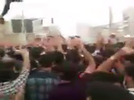 המחאות בחורמשאר שבאירן (צילום: חדשות)