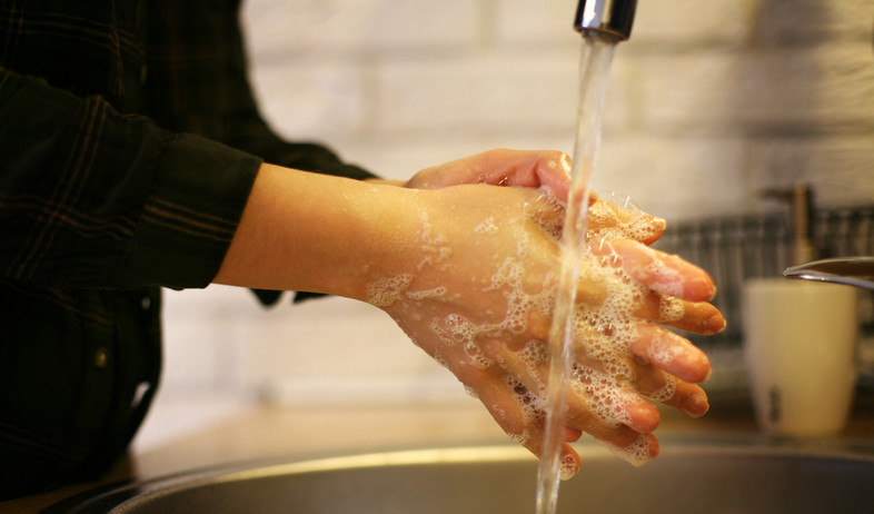 רוחץ ידיים (צילום: Liderina, Shutterstock)
