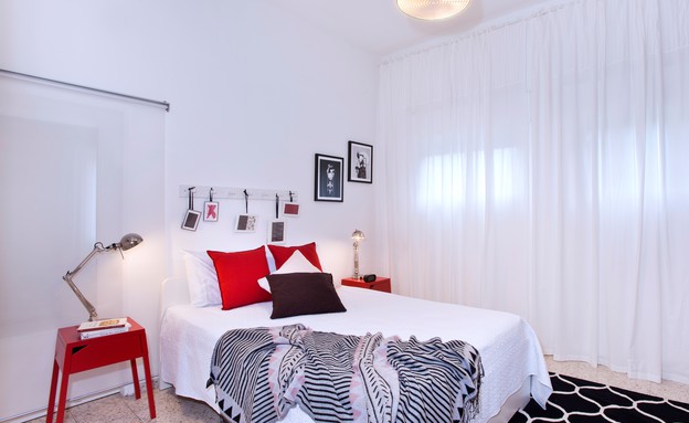 דירה בחיפה, עיצוב נעמה אתדגי, חדר שינה - 28 (צילום: יונתן תמיר)
