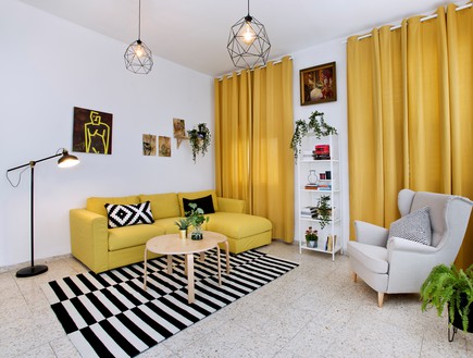דירה בחיפה, עיצוב נעמה אתדגי, סלון - 19 (צילום: יונתן תמיר)