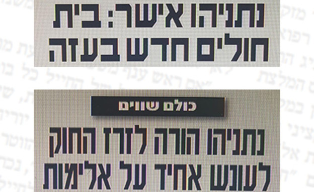 מי נגד מי (צילום: מתוך ידיעות אחרונות)