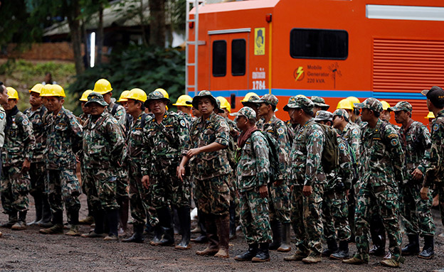 התיעוד החדש מחילוץ הנערים בתאילנד (צילום: רויטרס, חדשות)