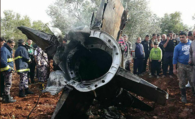 שרידי טיל הנ"מ ששוגר מסוריה, פברואר האחר (צילום: חדשות)