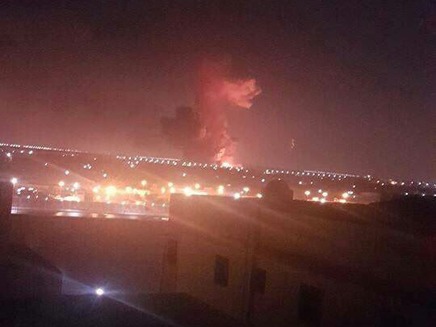 הפיצוץ בשדה התעופה בקהיר (צילום: סקיי ניוז, חדשות)