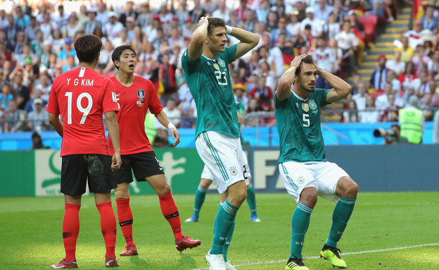 משחק מול דרום קוריאה, בסופו הודחה נבחרת גרמניה (צילום: Alexander HassensteinGetty Images)