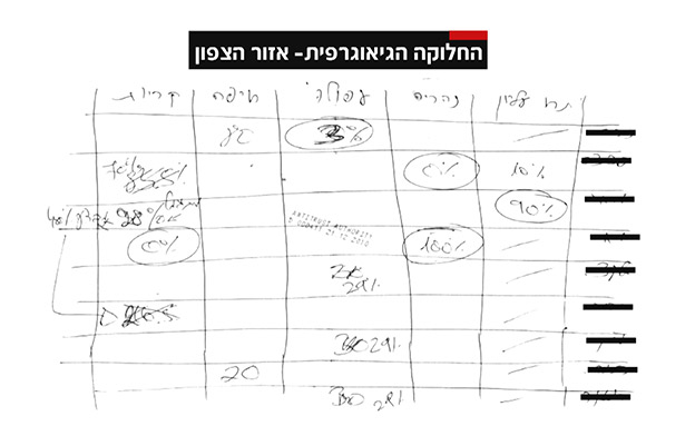 כך חולקו האזורים בקרטל (צילום: החדשות)