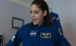 ראיון בלעדי: בת 17 באימונים לחלל (צילום: מתוך "נקסט", קשת 12)