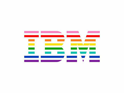ב-IBM צבעו את הלוגו (צילום: דוברות IBM, חדשות)