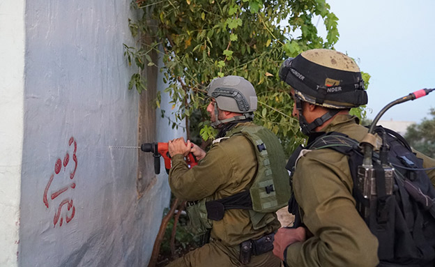 סריקות צהל בעקבות הפיגוע באדם (צילום: דובר צהל, חדשות)