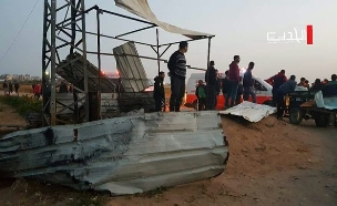 עמדת חמאס שנפגעה מאש צה"ל (צילום: חדשות)