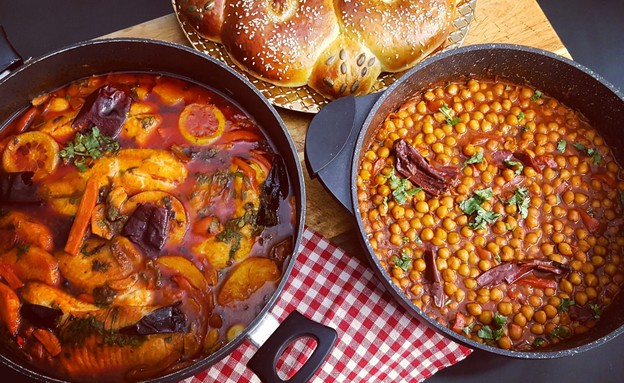 חלה, דגים וחומוס מרוקאי, יונית צוקרמן