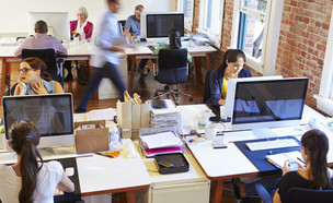 עובדים במשרד (צילום: By Dafna A.meron)