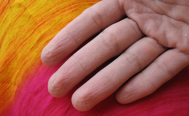 אצבעות מקומטות (צילום:  Afronova, shutterstock)