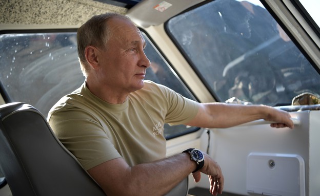 פוטין נופש בסיביר (צילום: Alexei Nikolsky, AP)