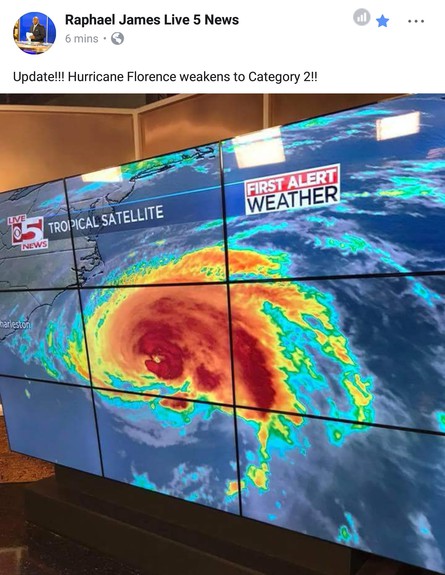 יורים בהוריקן (צילום: Shooting Guns At Hurricane Florence To Scare It Away, KateRiep_Godbye)