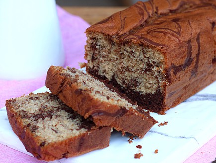 עוגת שיש פרווה עם שוקולד (צילום: אריאל ברי בן חמו, הבלוג 