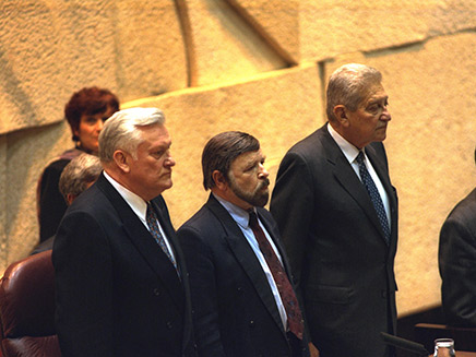 נשיא ליטא בכנסת, 1995 (צילום: לע