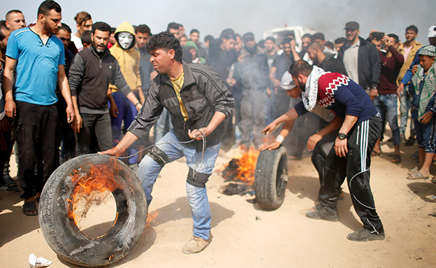 מהומות בגבול עזה, ארכיון (צילום: רויטרס, חדשות)