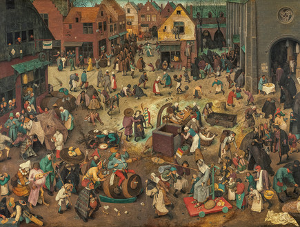 הקרב בין הקרנבל ולנט (צום נוצרי) (צילום: Pieter Bruegel, courtesy of Kunsthistorisches Museum, Wien)