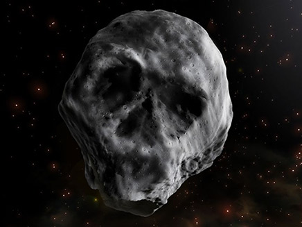 אסטרואיד הגולגולת (צילום: sky news, חדשות)