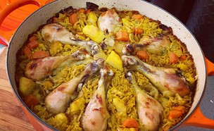 עוף עם אורז וירקות בסיר אחד (צילום: יונית סולטן צוקרמן, אוכל טוב)
