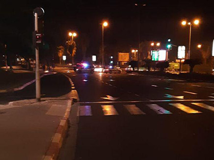 תאונת פגע וברח בתל אביב (צילום: דוברות המשטרה, חדשות)