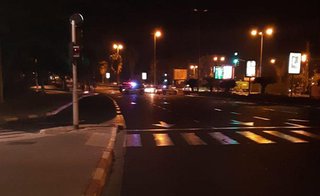 תאונת פגע וברח בתל אביב (צילום: דוברות המשטרה, חדשות)