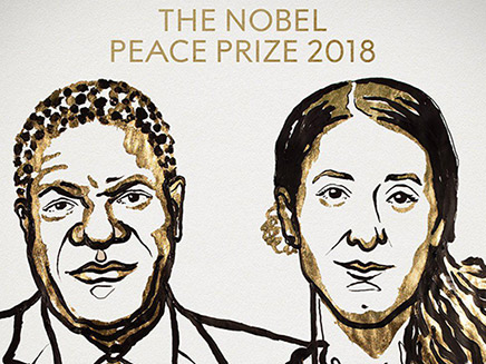 הזוכים בפרס נובל לשלום (צילום: מתוך עמוד הטוויטר של פרסי הנובל, חדשות)