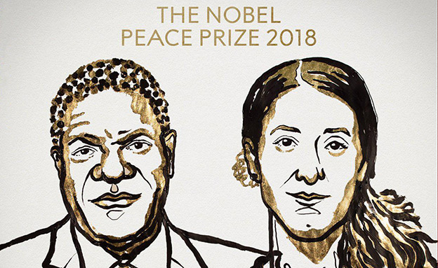 הזוכים בפרס נובל לשלום (צילום: מתוך עמוד הטוויטר של פרסי הנובל, חדשות)