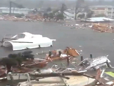 נזקי ההוריקן  בפלורידה (צילום: SKY NEWS, חדשות)
