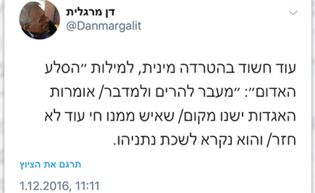 מי נגד מי (צילום: טוויטר דן מרגלית)