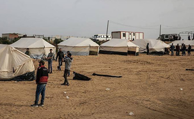 המצרים ביקרו באוהלי המפגינים (צילום: חדשות)
