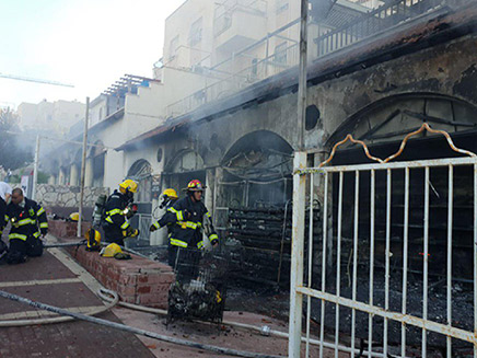 השריפה בבית שמש (צילום: אודי גל, דובר כב
