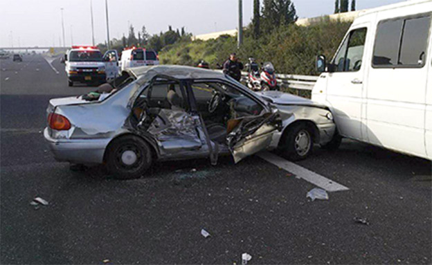 תאונה בכביש 6, ארכיון (צילום: דוברות מד"א, חדשות)