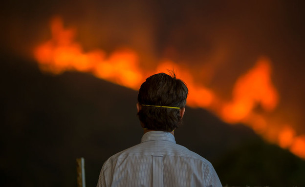 שריפה בקליפורניה (צילום:  Getty Images David McNew)