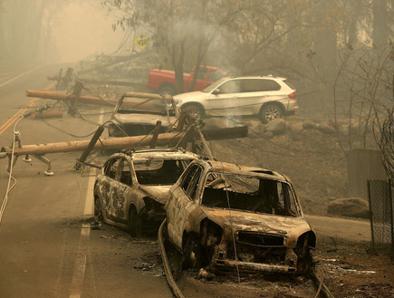 שריפה בקליפורניה (צילום: Getty Images Justin Sullivan )