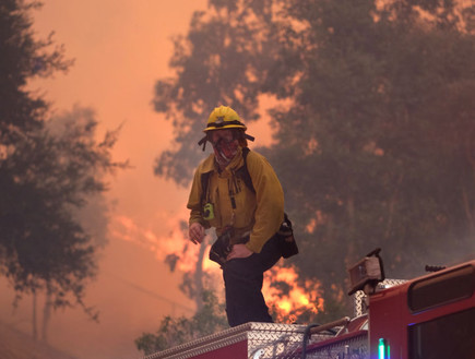 שריפה בקליפורניה (צילום: Getty Images Matthew Simmons)