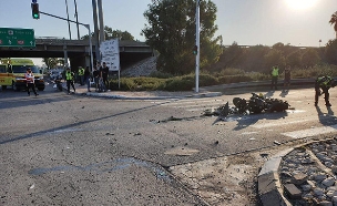 רוכב אופנוע נהרג בתאונה בכביש 40 (צילום: מד"א, חדשות)