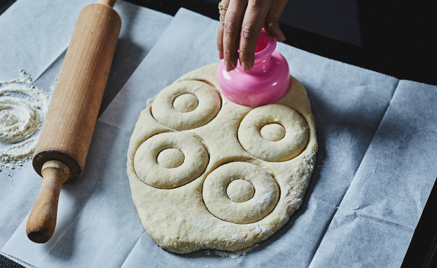 דונאטס קלים בלי שמרים - קורצים עיגולים