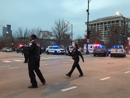 ארוע ירי בבית חולים בשיקגו (צילום: AP, חדשות)