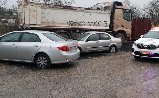 כתובת שרוססה במזרח ירושלים הלילה (צילום: דוברות המשטרה, חדשות)