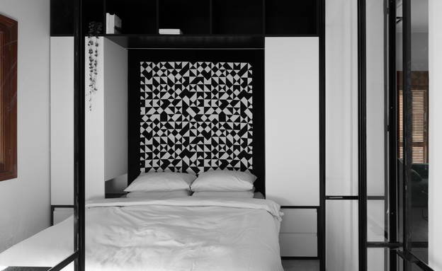 דירה ביפו, עיצוב איתן כהן, חדר שינה, צילום גדעון לוין (36) (צילום: גדעון לוין)