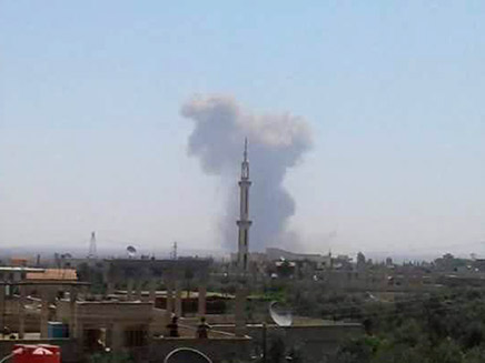 פיצוץ בסוריה, ארכיון (צילום: מתוך התקשורת הסורית, חדשות)