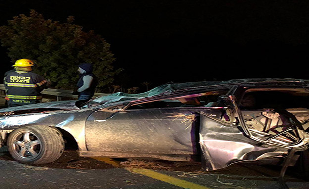 התאונה הקטלנית בכביש 6 (צילום: דוברות המשטרה‎, חדשות)