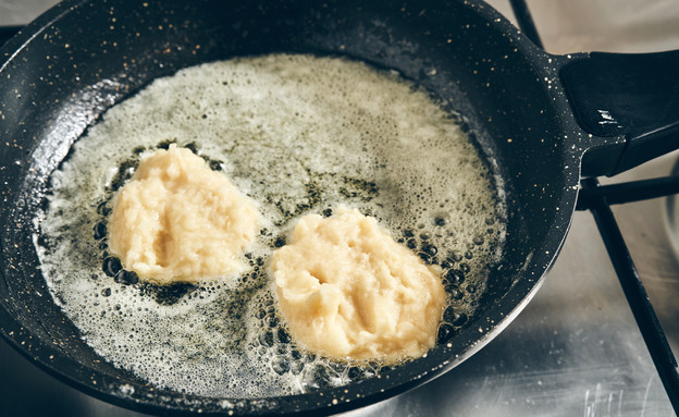 בליני כרישה - הטיגון